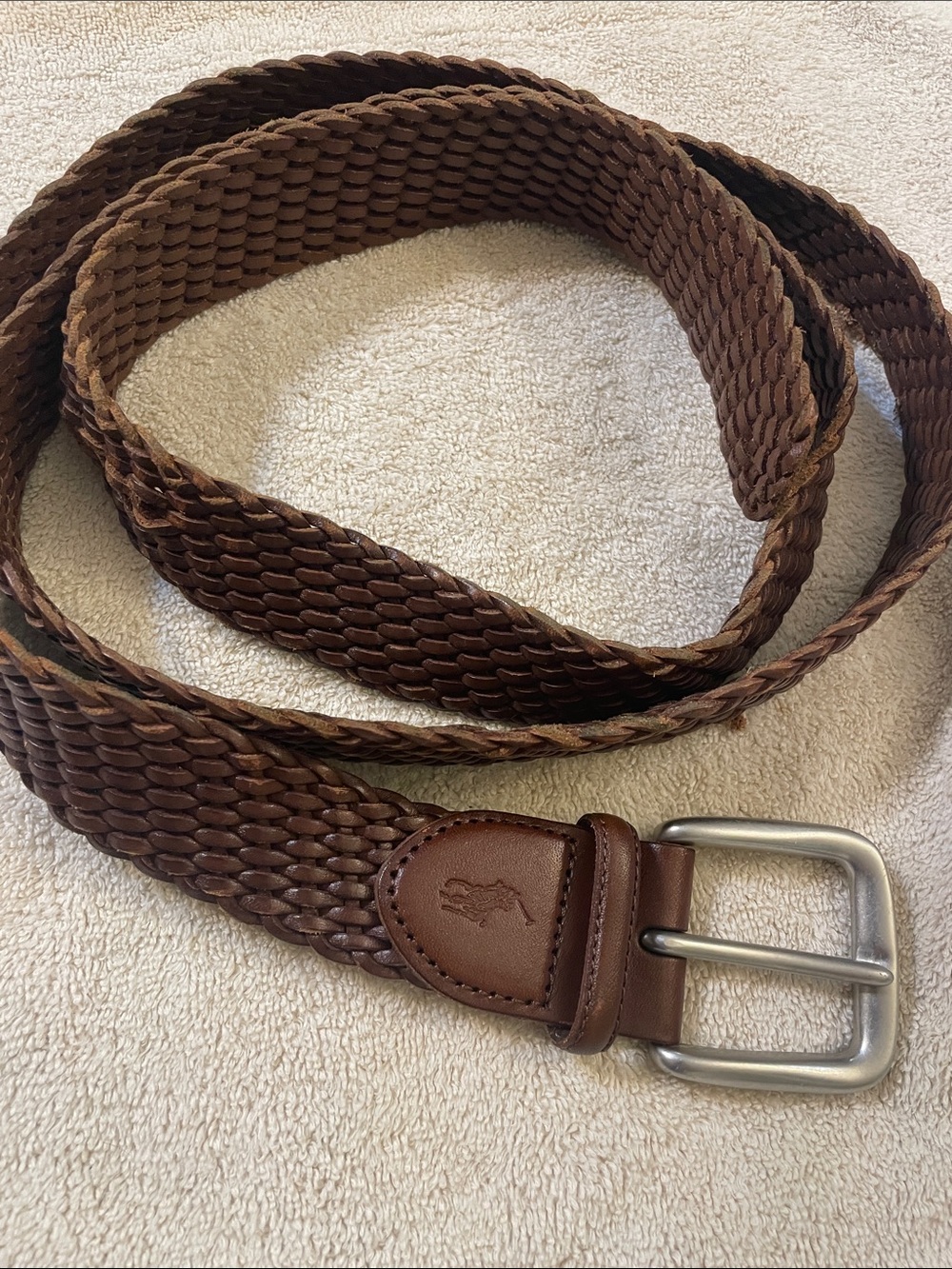 Polo by Ralph Lauren Woven Leather Belt - Brown